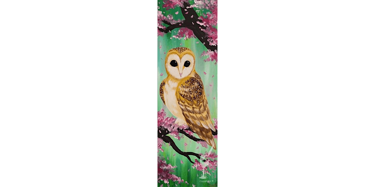 Cherry Blossom Owl Perch - Paint and Sip in Denver | Classpop!™, 4 August | Event in Denver | AllEvents