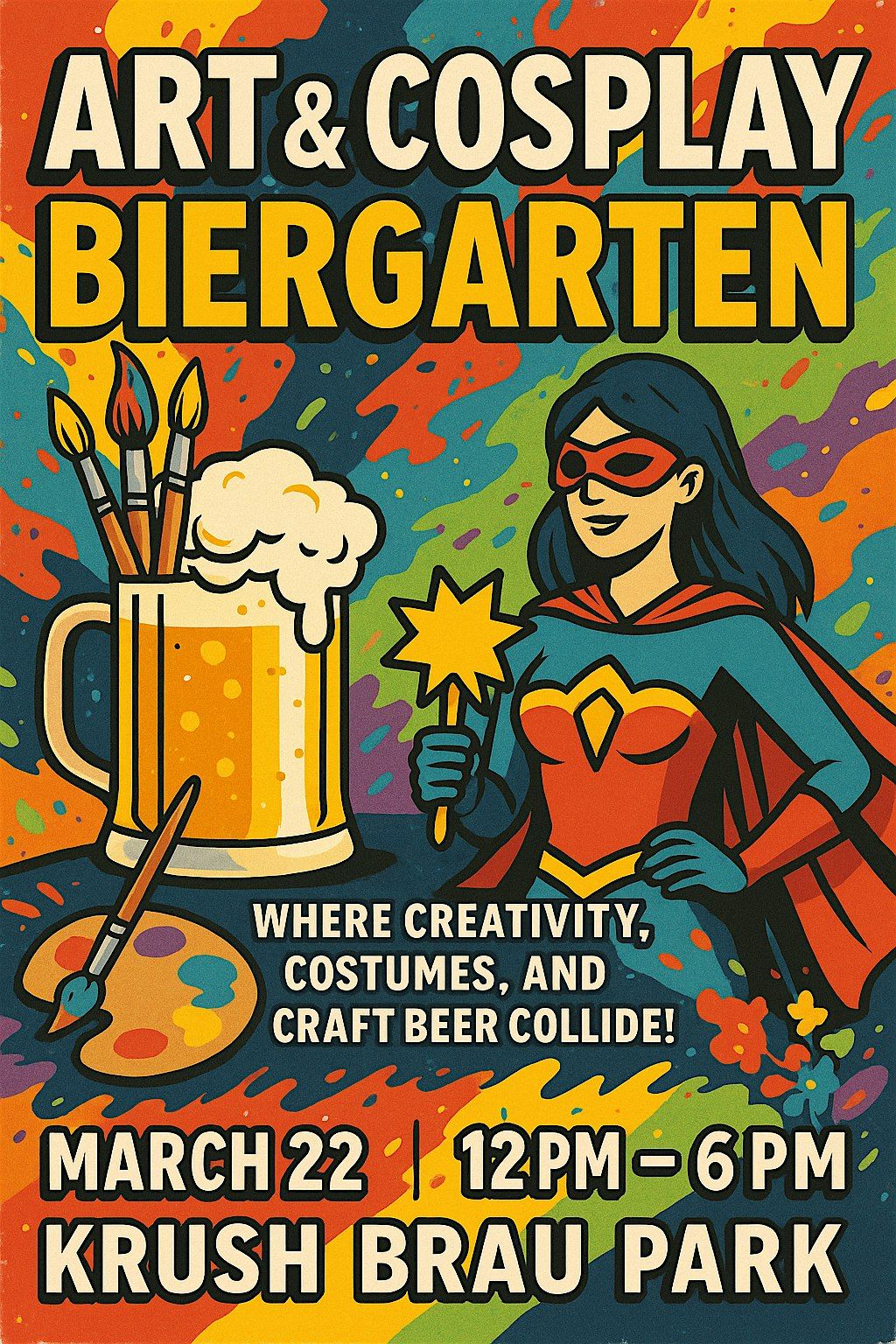 Art & Cosplay Biergarten Where Creativity, Costumes, and Craft Beer Collide, 22 March | Event in Kissimmee