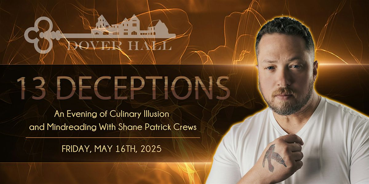 13 Deceptions - An Evening of Culinary Illusion and Mindreading, 16 May | Event in Manakin-Sabot | AllEvents