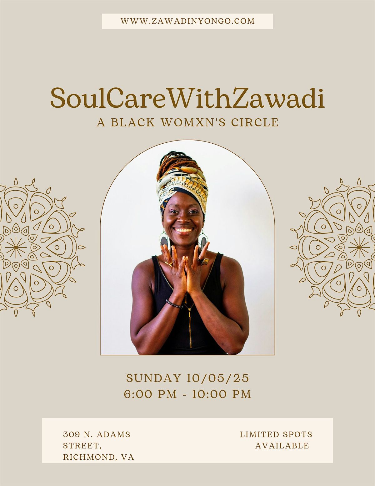 SoulCare With Zawadi & Screening Of India Arie's Sacred Space Concert | Event in Richmond | AllEvents