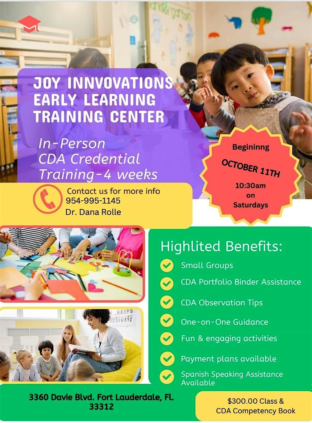 Child Development Associate (CDA) Training, 11 October | Event in Fort Lauderdale | AllEvents