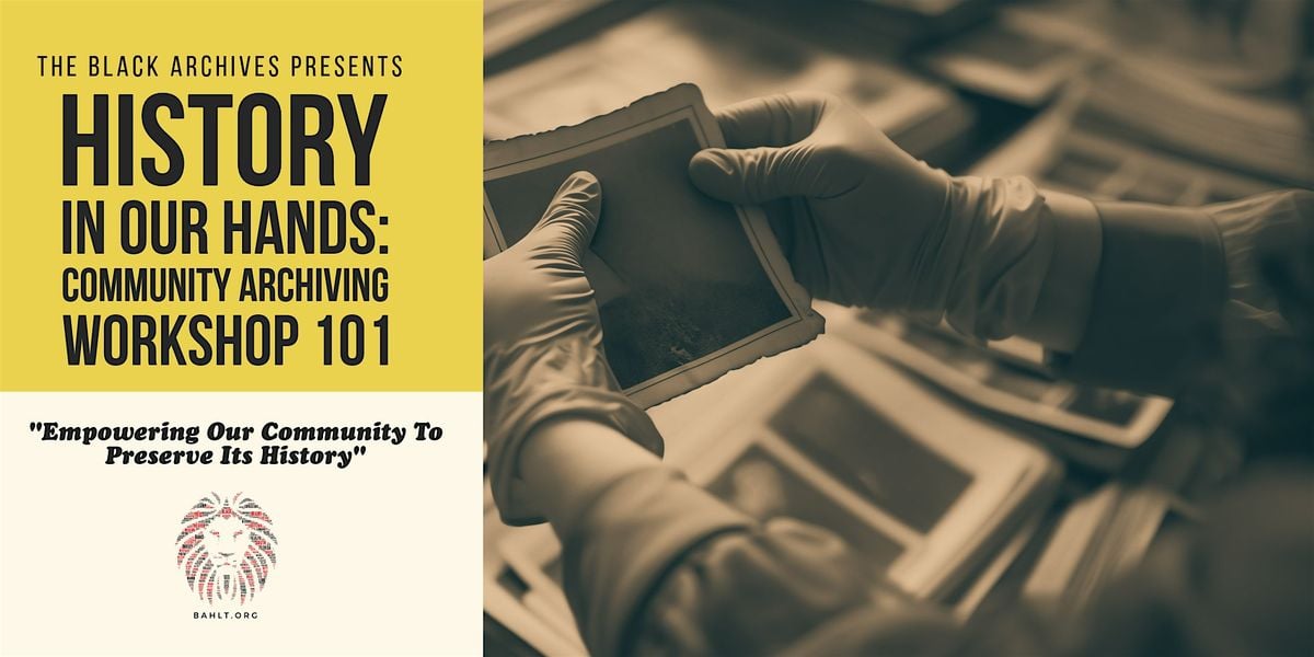 History in Our Hands: Community Archiving Workshop 101, 8 November | Event in Miami | AllEvents