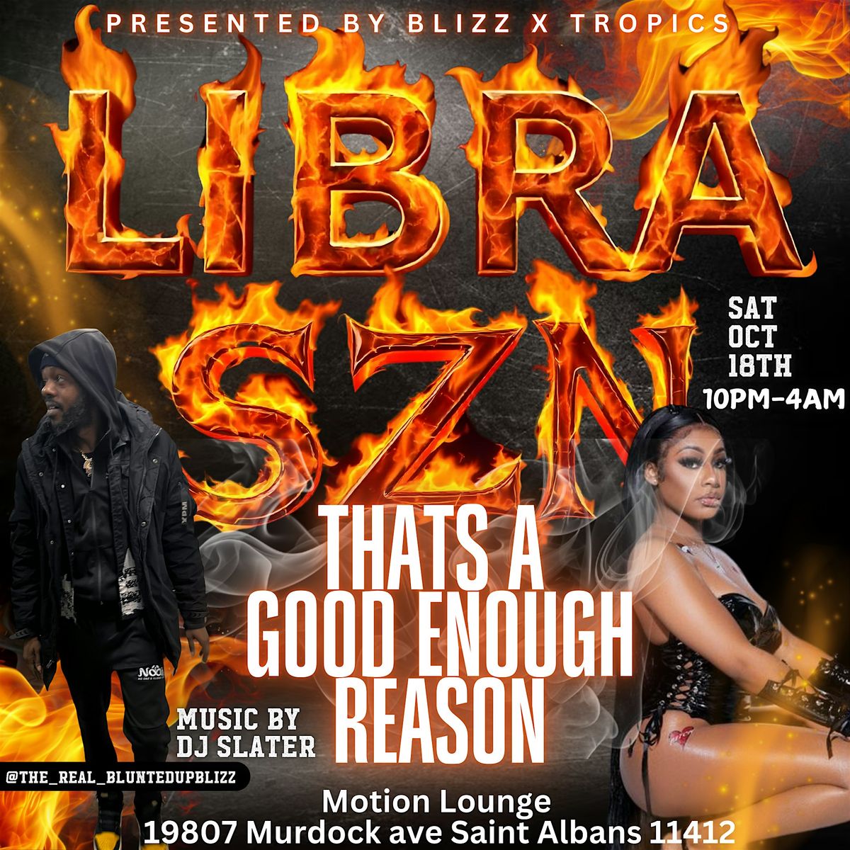 Libra Szn Thats A Good Enough Reason, 18 October | Event in Queens | AllEvents
