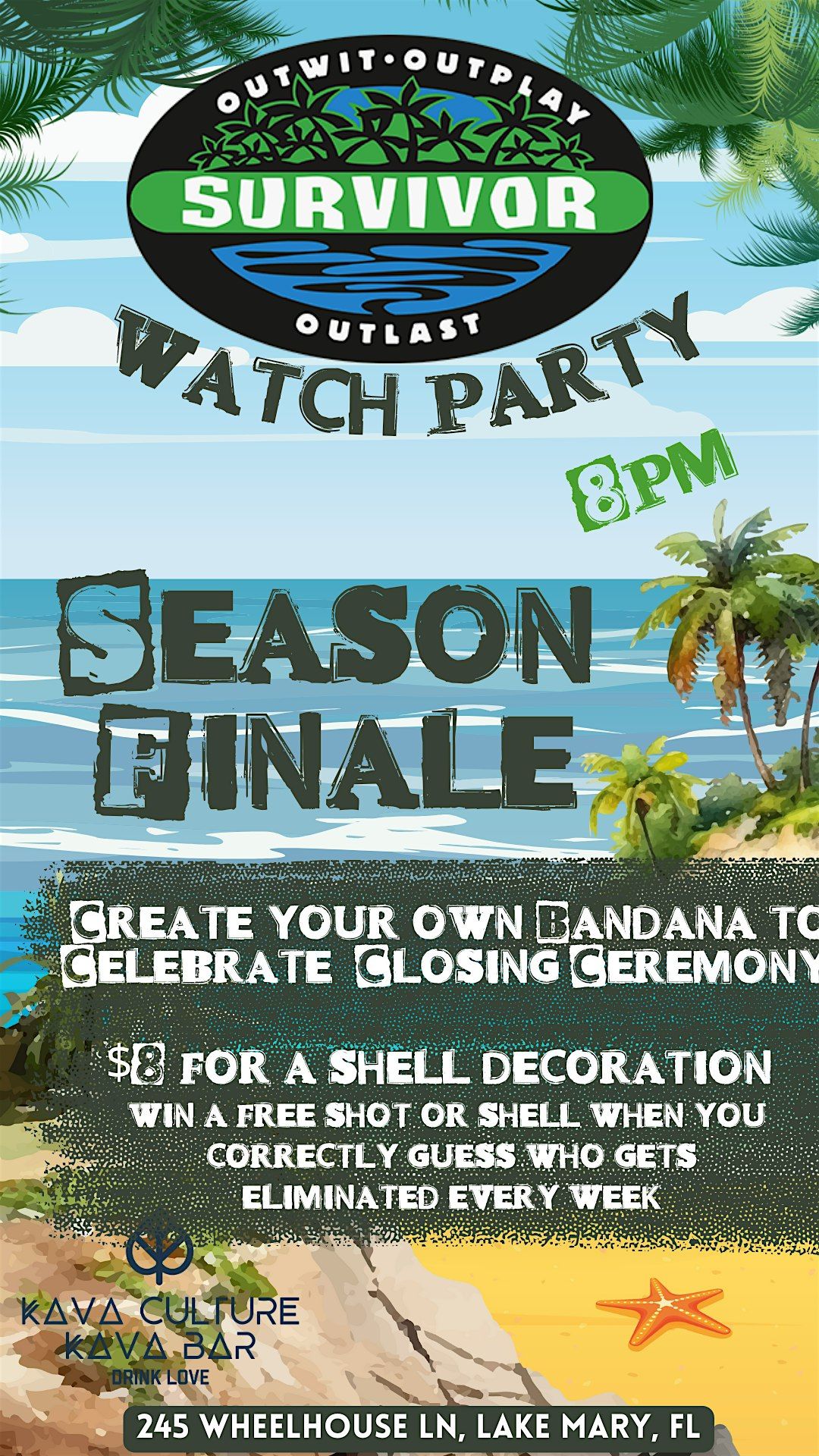 Survivor watch party FINALE, 21 May | Event in Lake Mary | AllEvents