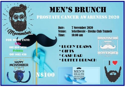 Mens Brunch Prostate Cancer Awareness 2020 Sekelbossie Tsumeb 7 November 2020
