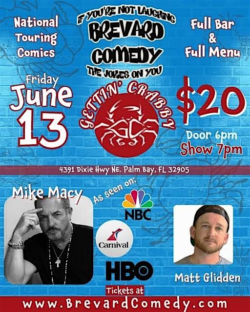 Brevardcomedy@ Gettin" Crabby's, 13 June | Event in Palm Bay | AllEvents