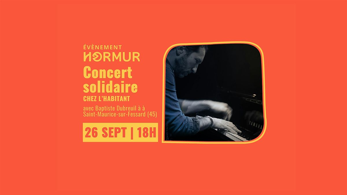 Baptiste Dubreuil interprète Keith Jarrett à Saint-Maurice-sur-Fessard - Chez l’habitant, 26 September