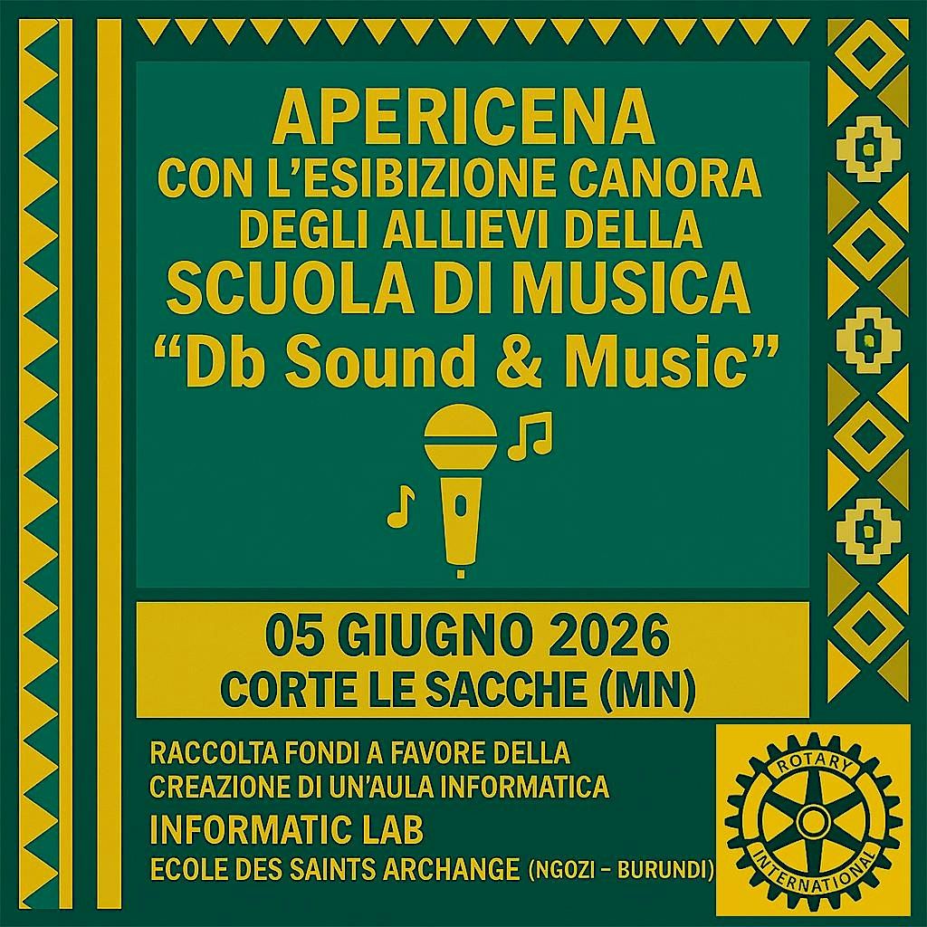 Apericena con gli allievi scuola “Db Sound & Music - Corte le Sacche (MN), 5 June | Event in Mantova