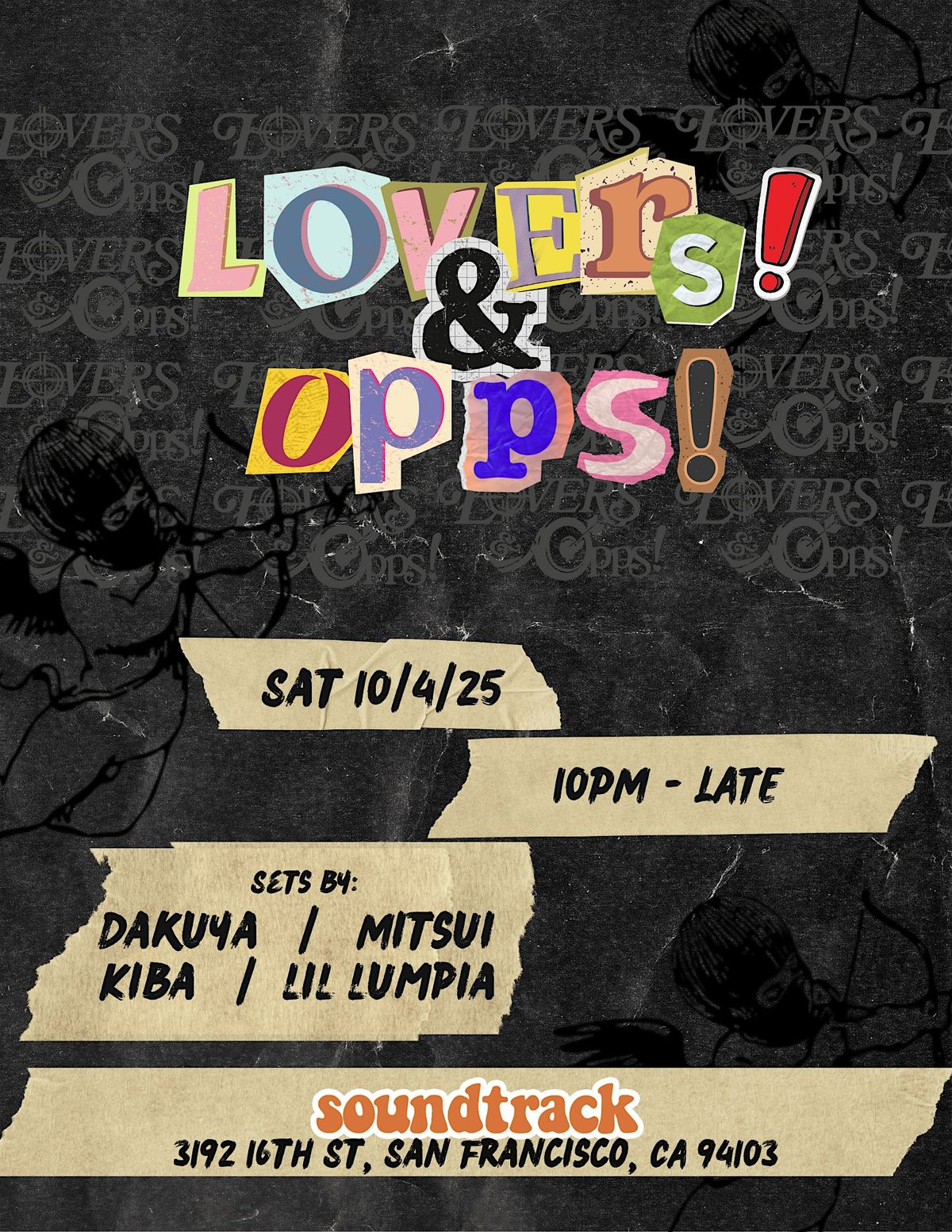 Luvers & Opps! (R&B, HipHop, Throwbacks) @ Soundtrack SF 10/04/25 | Event in San Francisco | AllEvents