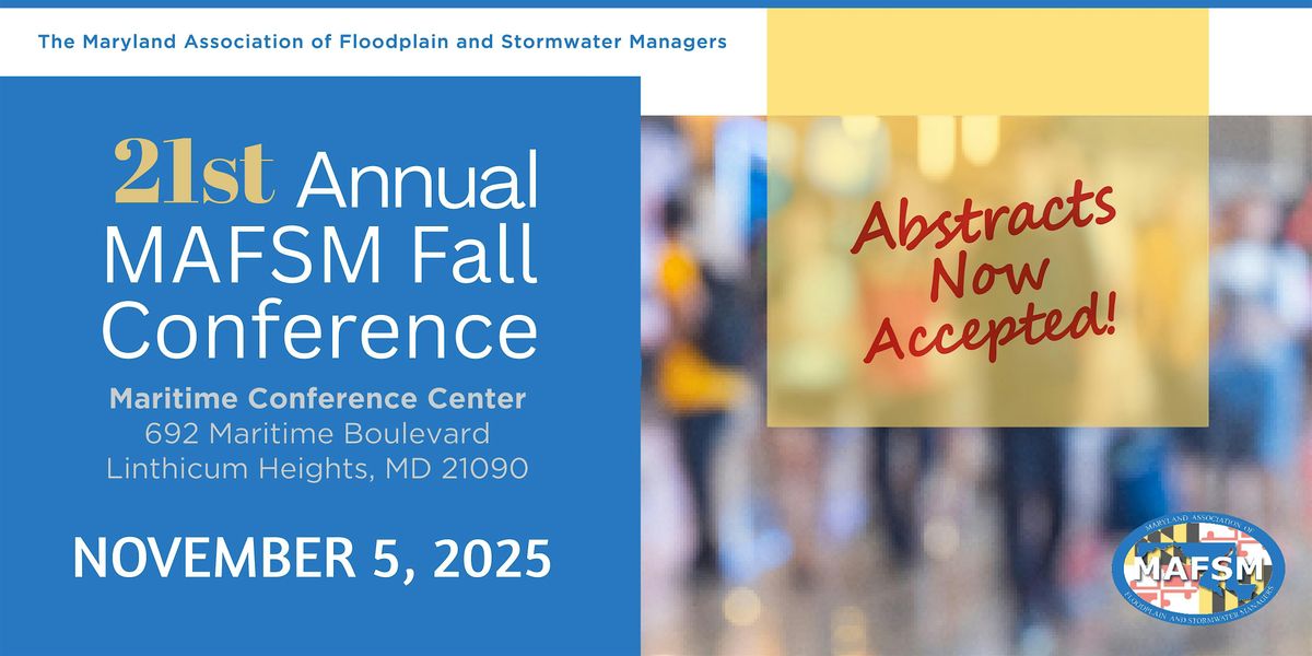 21st Annual MAFSM Conference, 5 November | Event in Linthicum Heights | AllEvents