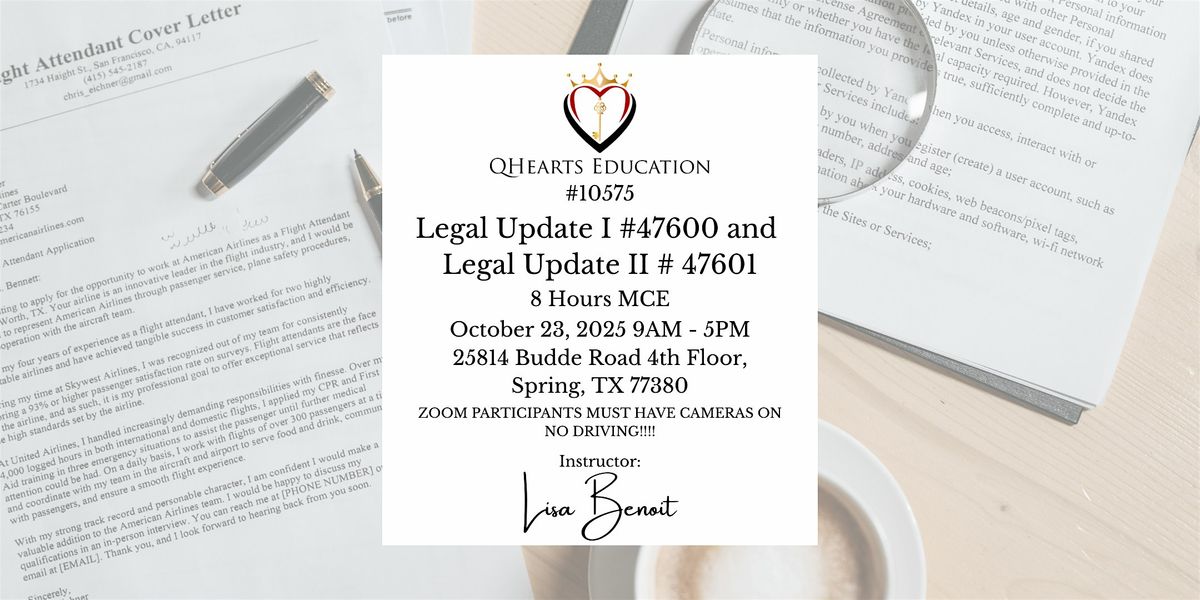 Qhearts Legal 1 and 2 Updates, 23 October | Event in Spring | AllEvents