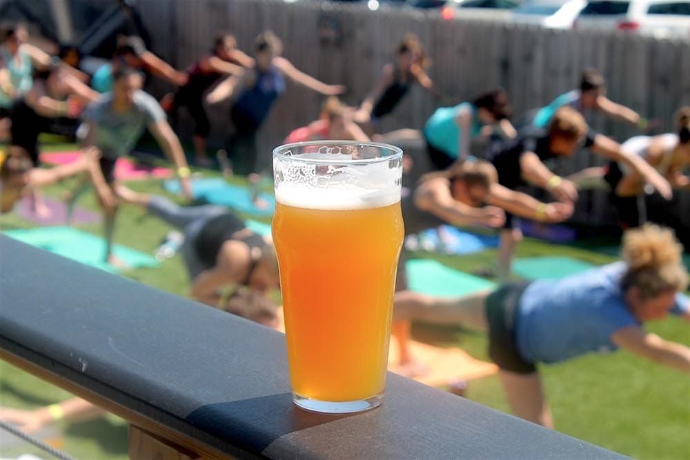 Sip & Stretch at Jones Beach Brewing Co., 12 July | Event in Point Lookout | AllEvents