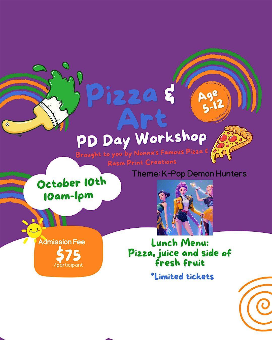 Pizza & Art PD Day Workshop (OCSB edition), 10 October | Event in Ottawa | AllEvents