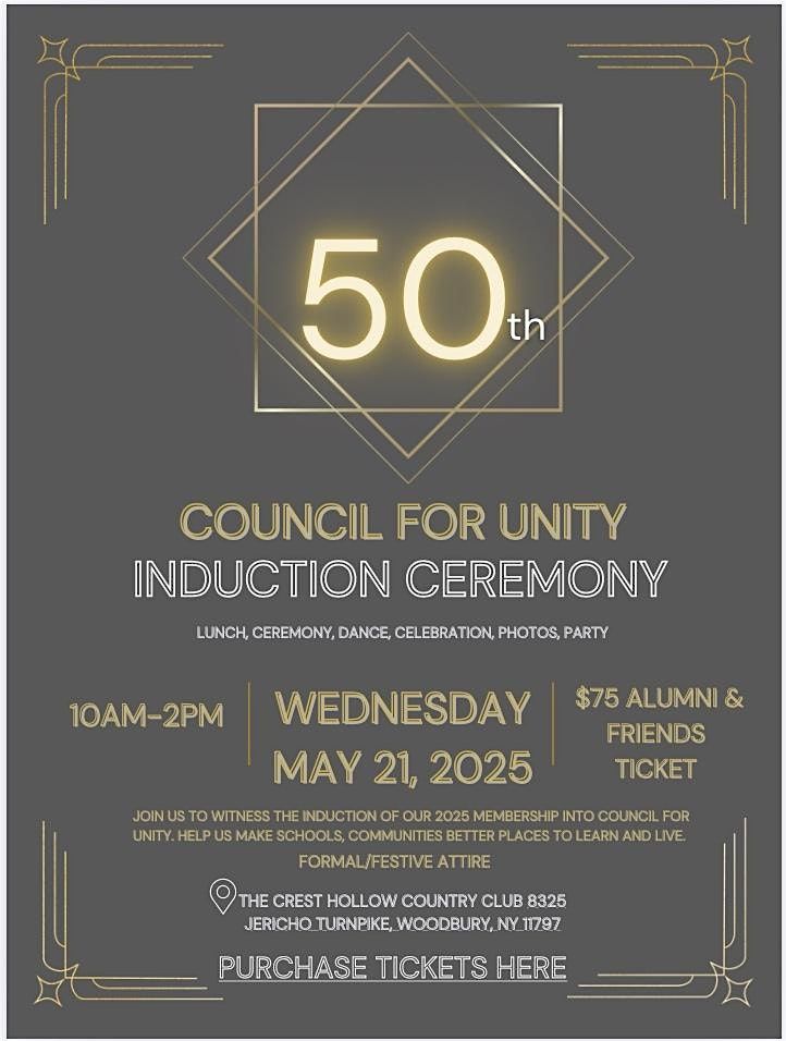 Council for Unity's 50th Annual Induction Ceremony & Celebration, 21 May | Event in Woodbury | AllEvents