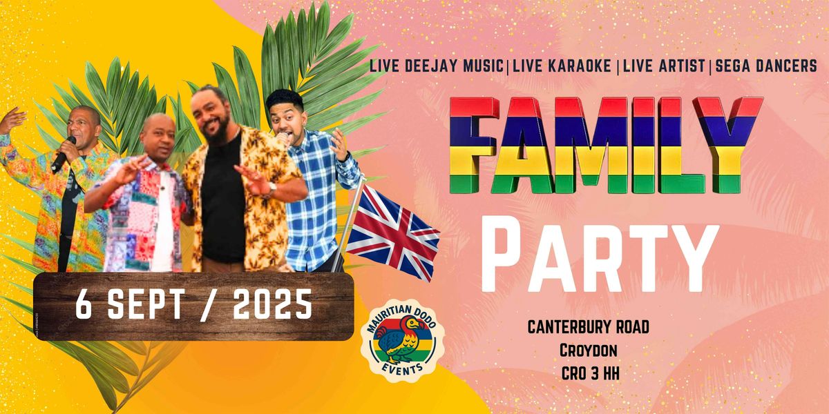 Mauritian Family Party, 6 September | Event in Croydon | AllEvents