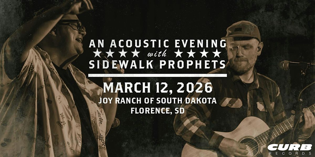 An Acoustic Evening With Sidewalk Prophets-Spring 2026-Florence, SD, 12 March | Event in Florence | AllEvents