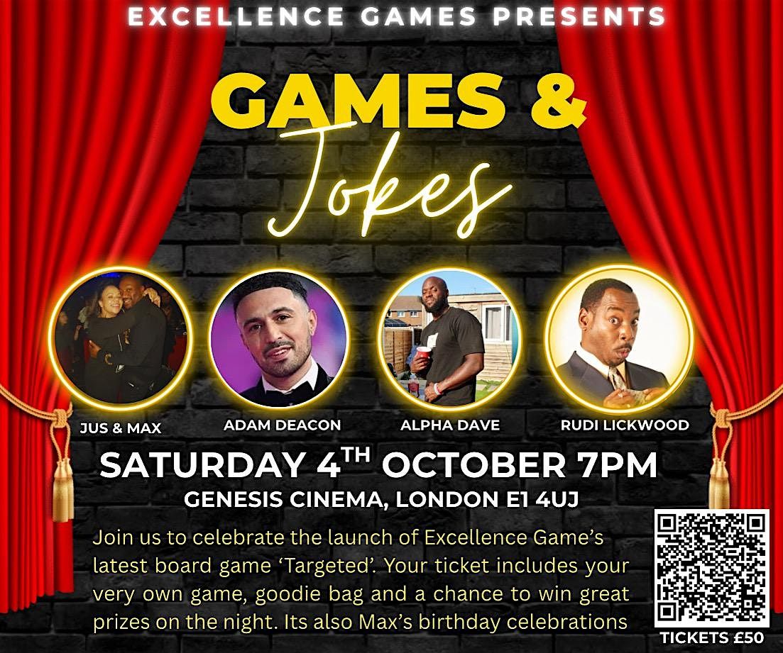 Excellence Games: Beyond the Board - Comedy game show | Event in London | AllEvents