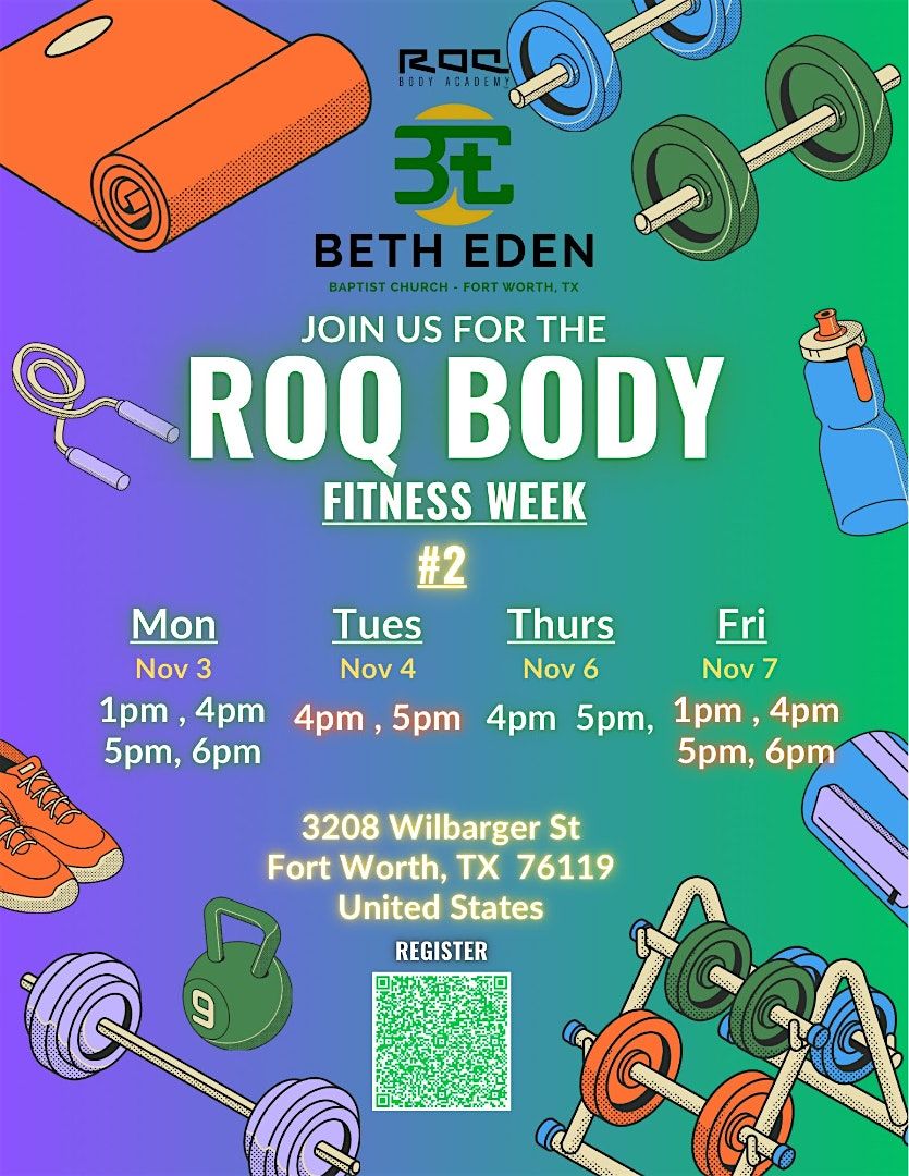 Get Fit With ROQ Body Academy - Fort Worth Edition Pt 2, 3 November | Event in Fort Worth | AllEvents