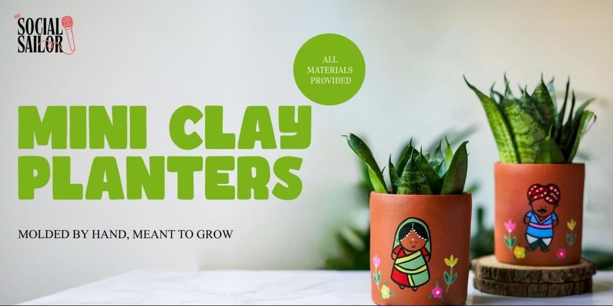 Mini Clay Planters - Delhi NCR