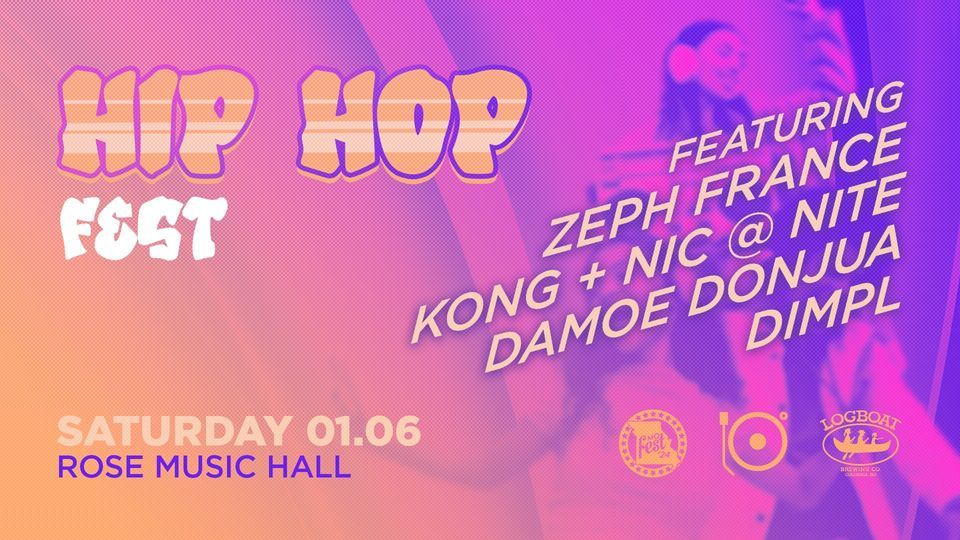 Hip Hop Fest at Rose Music Hall, Rose Music Hall, Ashland, January 6