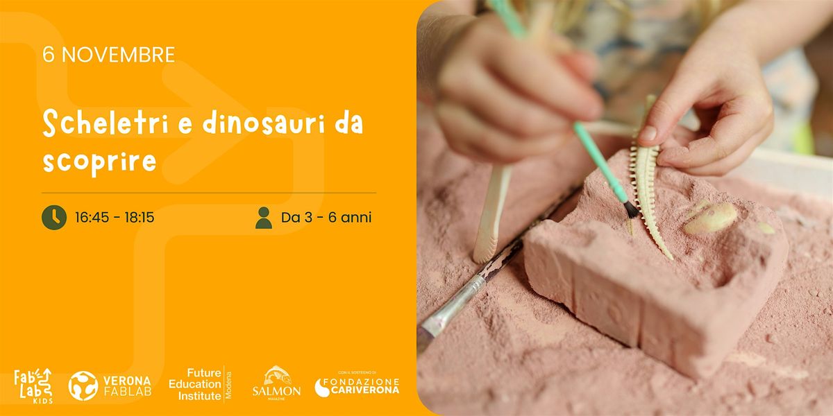 Scheletri e dinosauri da scoprire  da 3 a 6  anni, 6 November | Event in Verona | AllEvents