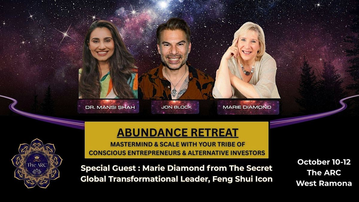 Breakfast & Lunch with Marie Diamond (From Movie The Secret) at The ARC, 12 October | Event in Ramona