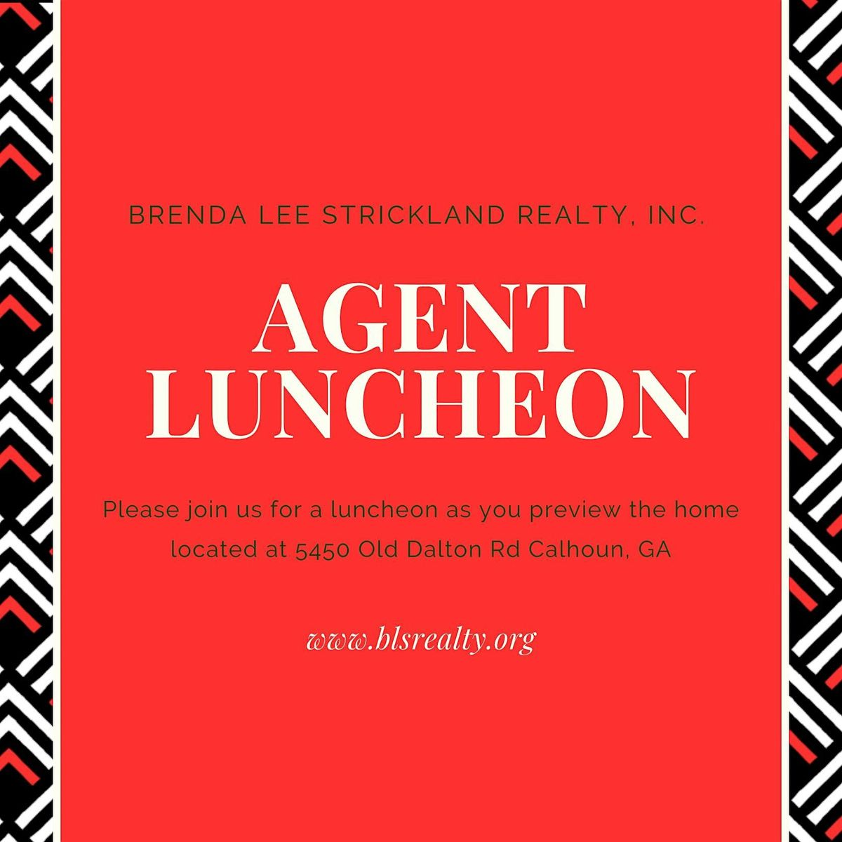 Agent Luncheon, 23 August | Event in Calhoun | AllEvents