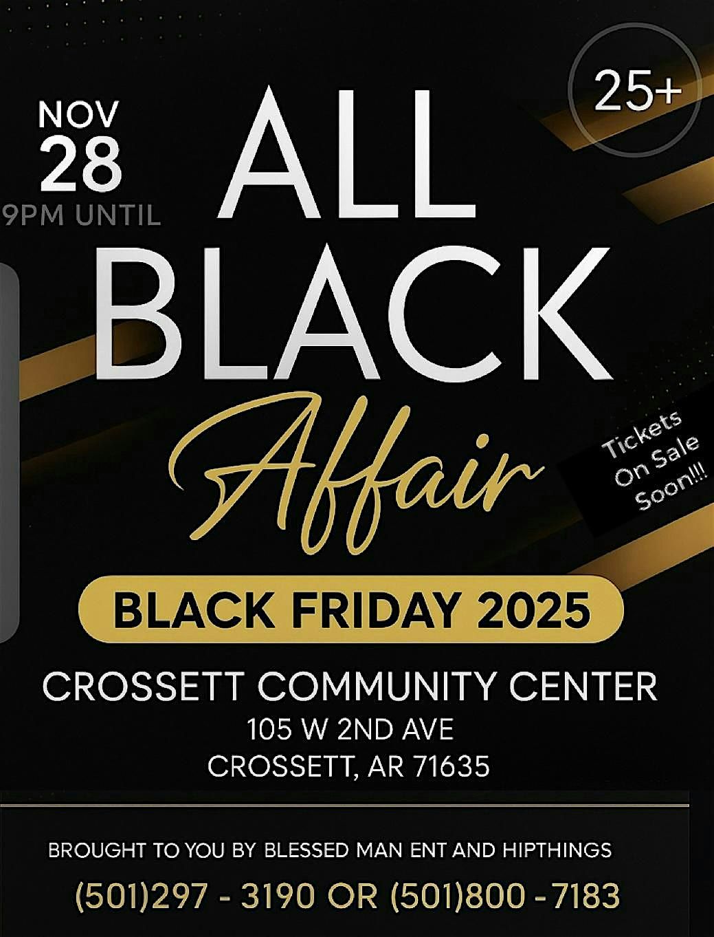 All Black Affair 2025, 28 November | Event in Crossett | AllEvents