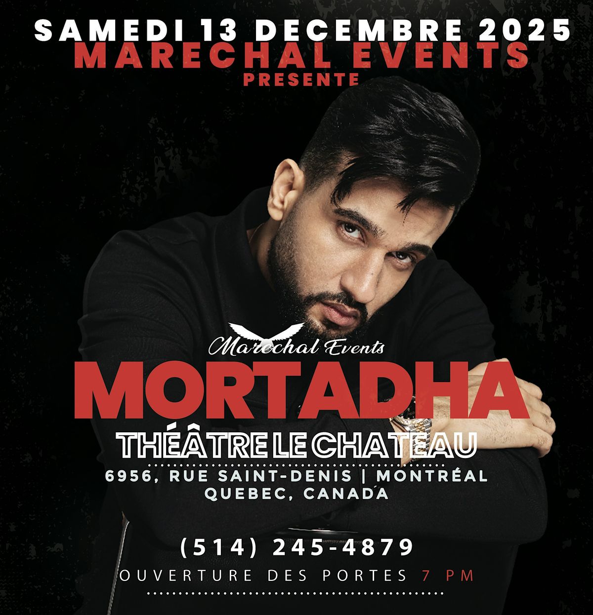 SOIRÉE EXCEPTIONNELLE AVEC MORTADHA FTITI À MONTRÉAL !, 13 December | Event in Montréal | AllEvents