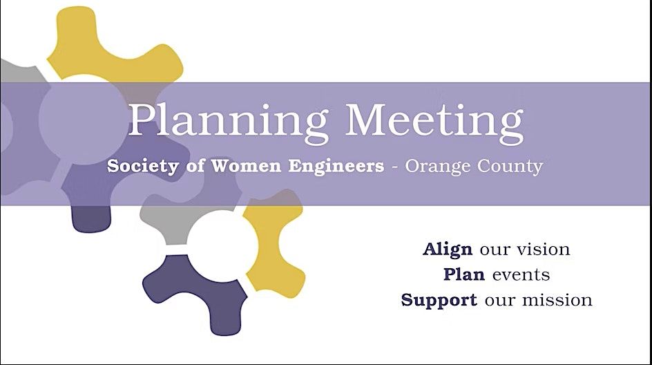 SWE Orange County FY26 First Planning Meeting: Open to All!, 17 August | Event in Irvine | AllEvents