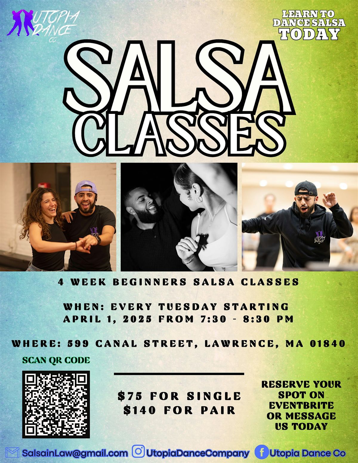 SALSA DANCE LESSONS (4 WEEKS), 6 May | Event in Lawrence | AllEvents