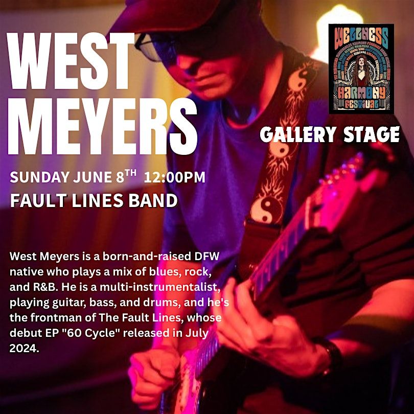 West Meyers (Fault Lines Band) at the Gallery Stage, 8 June | Event in McKinney | AllEvents