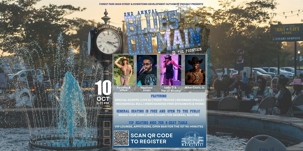 2nd Annual Blues on Main, 10 October | Event in Forest Park | AllEvents