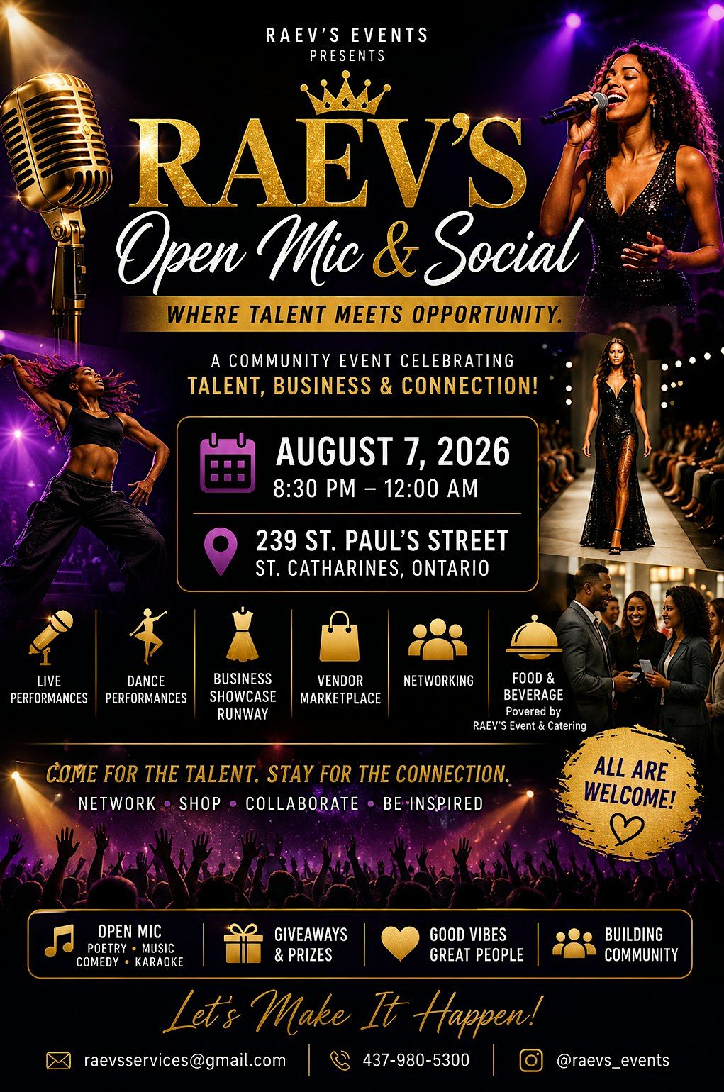 RAEV’S Open Mic & Social