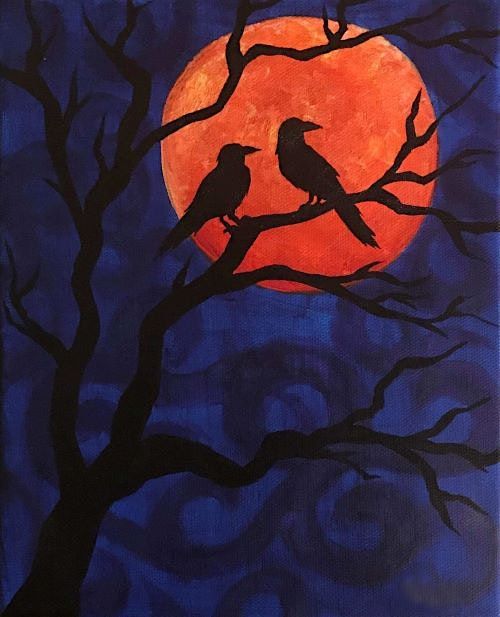 Midnight Crows Fall paint and sip painting event, 30 October | Event in Roseville | AllEvents