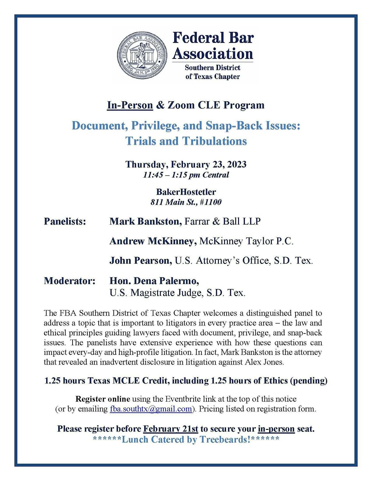 TROs and Injunctions in an Uncertain Age, 15 July | Event in Houston | AllEvents