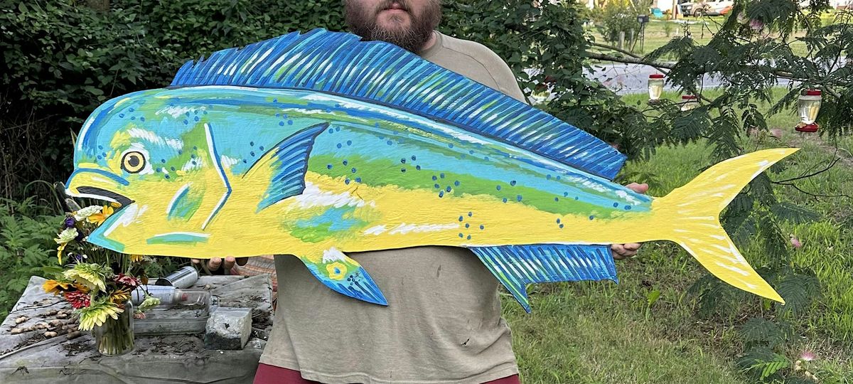 Paint a Large outdoor Wood Mahi Mahi at Oaked at the Globe, 26 August | Event in Berlin | AllEvents