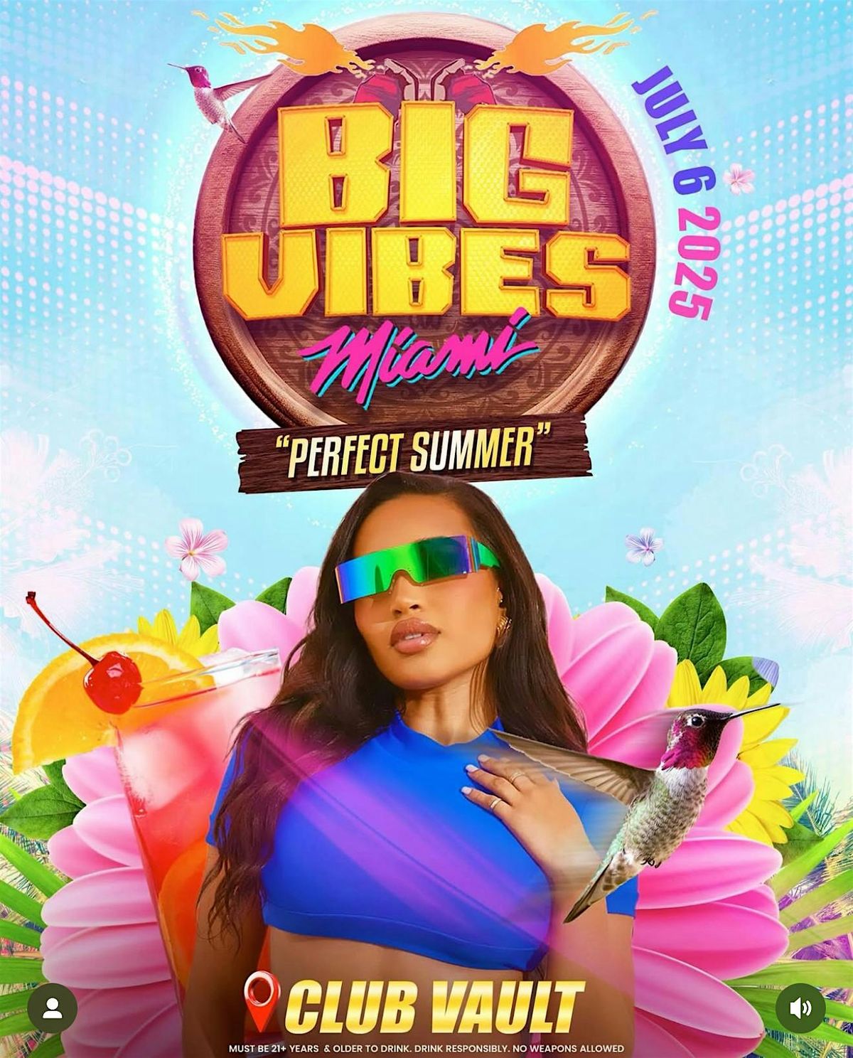 BIG VIBES PERFECT SUMMER, 6 July | Event in Hollywood | AllEvents