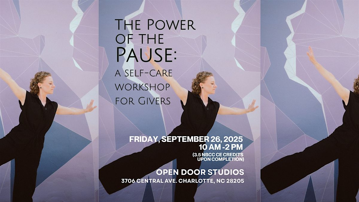 The Power of the Pause: a self-care workshop for Givers, 26 September | Event in Charlotte | AllEvents