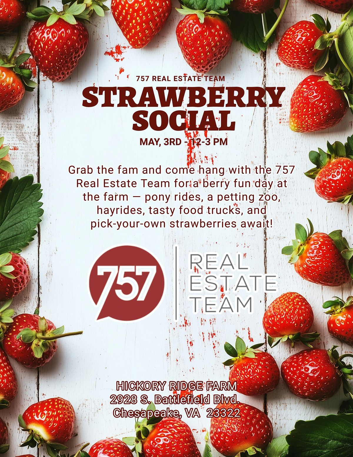Strawberry Social with The 757 Real Estate Team | Event in Chesapeake | AllEvents