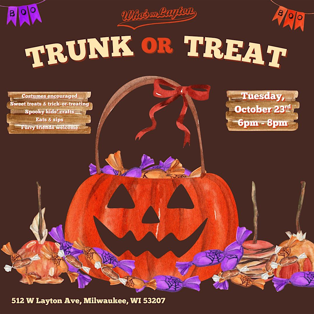 Trunk or Treat at Who’s On Layton, 23 October | Event in Milwaukee | AllEvents