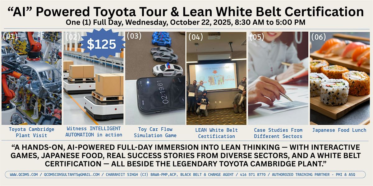 “AI” Day with Toyota: Tour, Witness AI in Action, Train, Transform, 22 October | Event in Cambridge | AllEvents