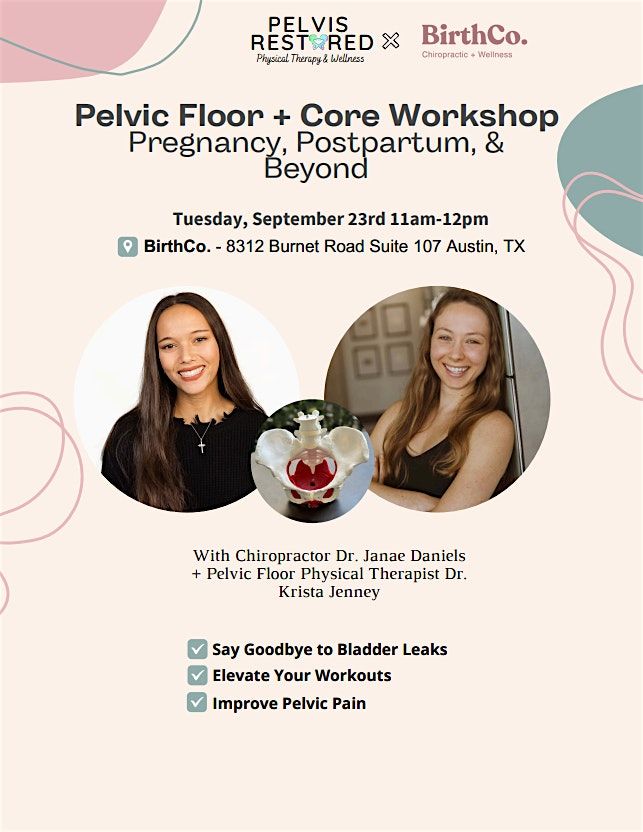 Pelvic Floor + Core Workshop, 23 September | Event in Austin | AllEvents