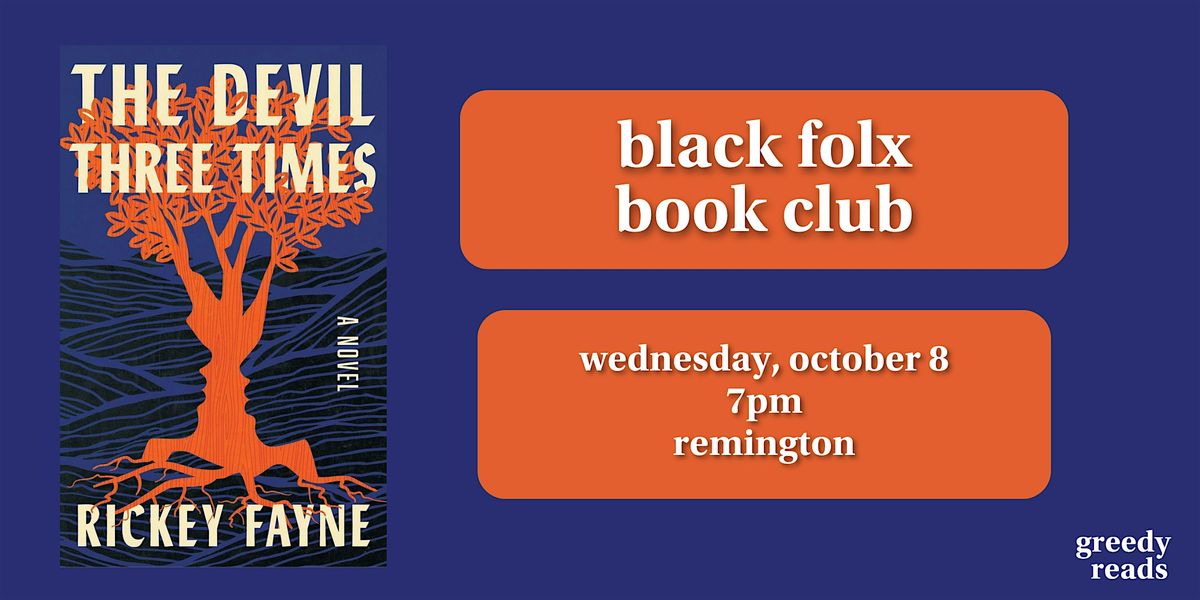 Black Folx Book Club: "The Devil Three Times", 8 October | Event in Baltimore | AllEvents