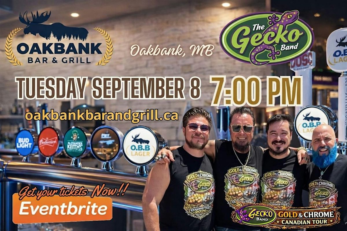Oakbank, MB – Rock Night with The Gecko Band | Gold & Chrome Tour ...