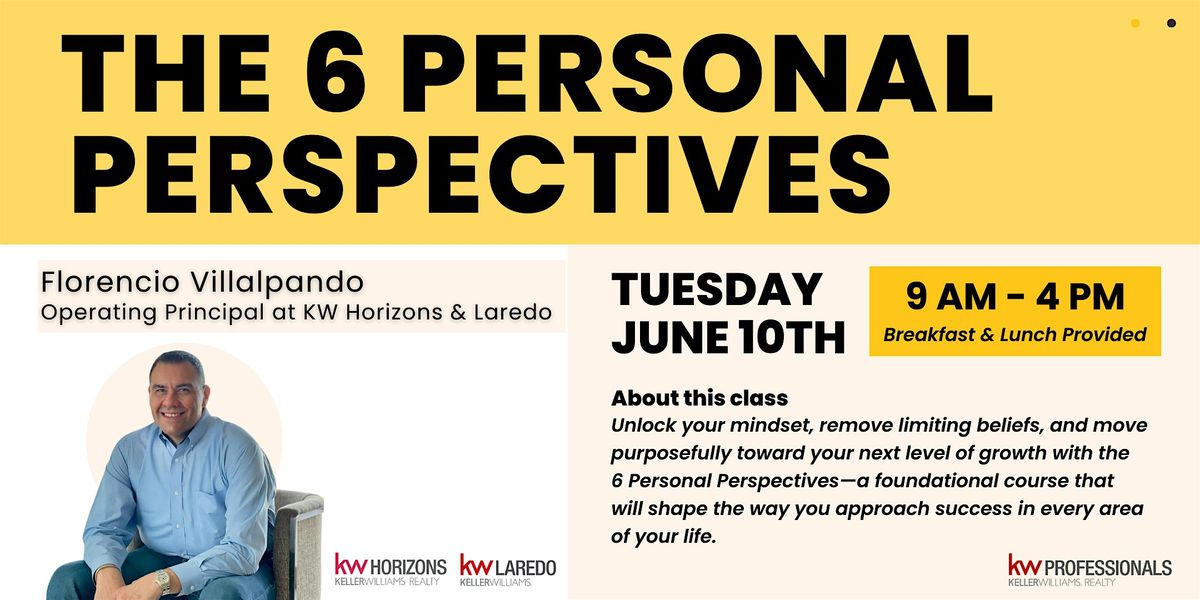 The 6 Personal Perspectives with Florencio Villapando, 10 June | Event in Spring | AllEvents