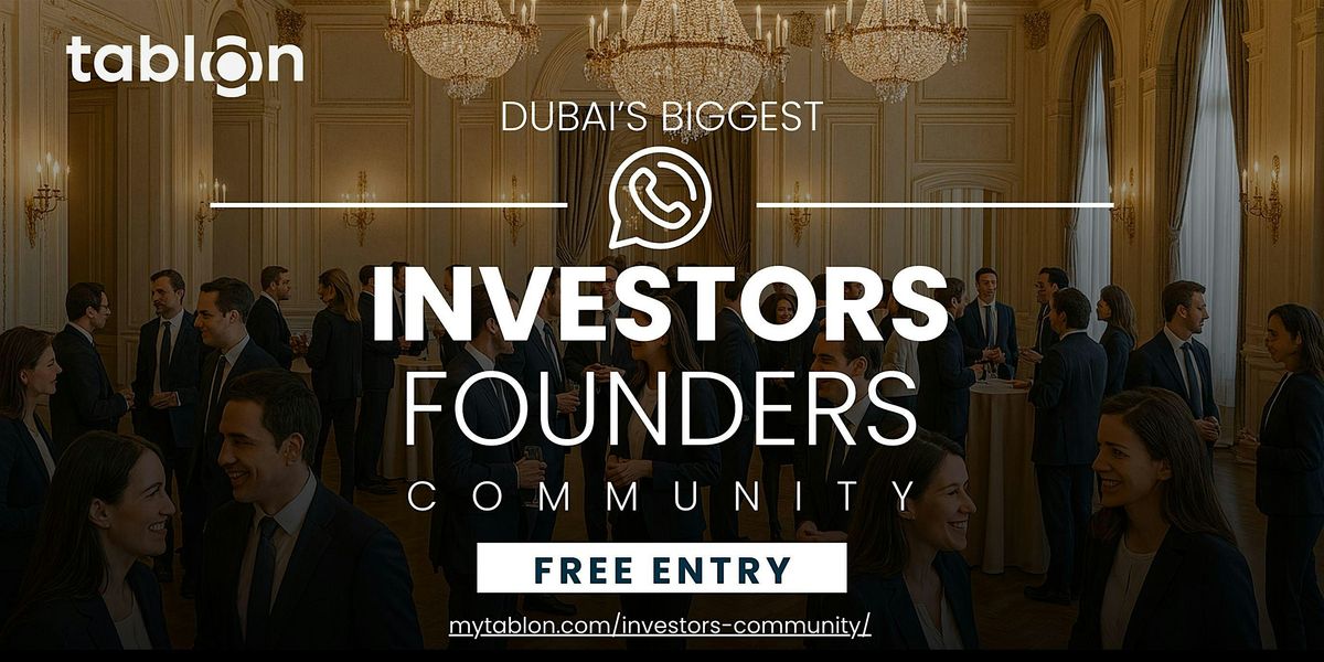 Join Biggest Community | Investors Founders | Free Entry, 21 May | Event in Muscat | AllEvents