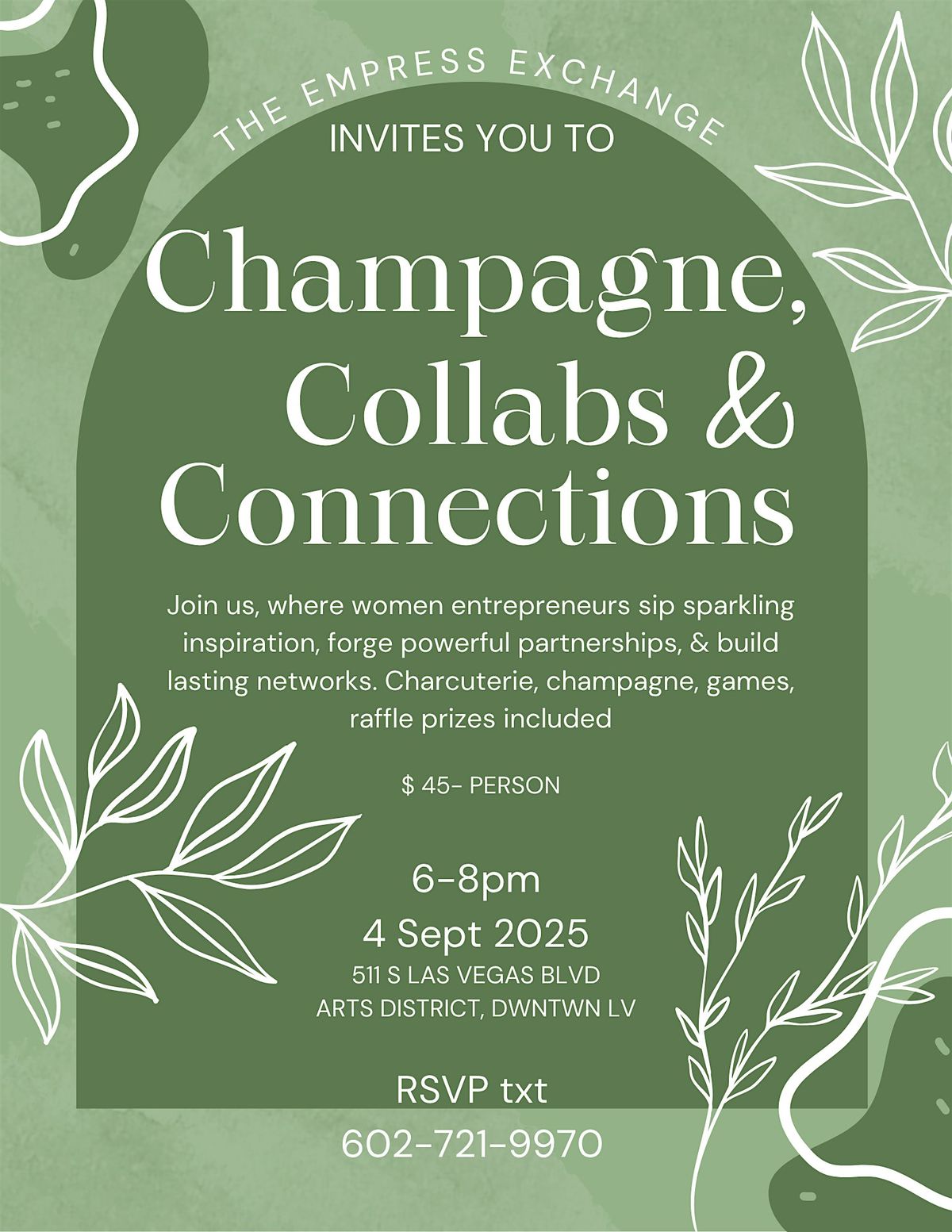 Champagne, Collabs & Connections, 4 September | Event in Las Vegas | AllEvents