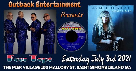 The Four Tops Live At St Simons Pier Village St Simons Island Pier Village Darien July 3 2021 Allevents In St. Simons Island Events 2022