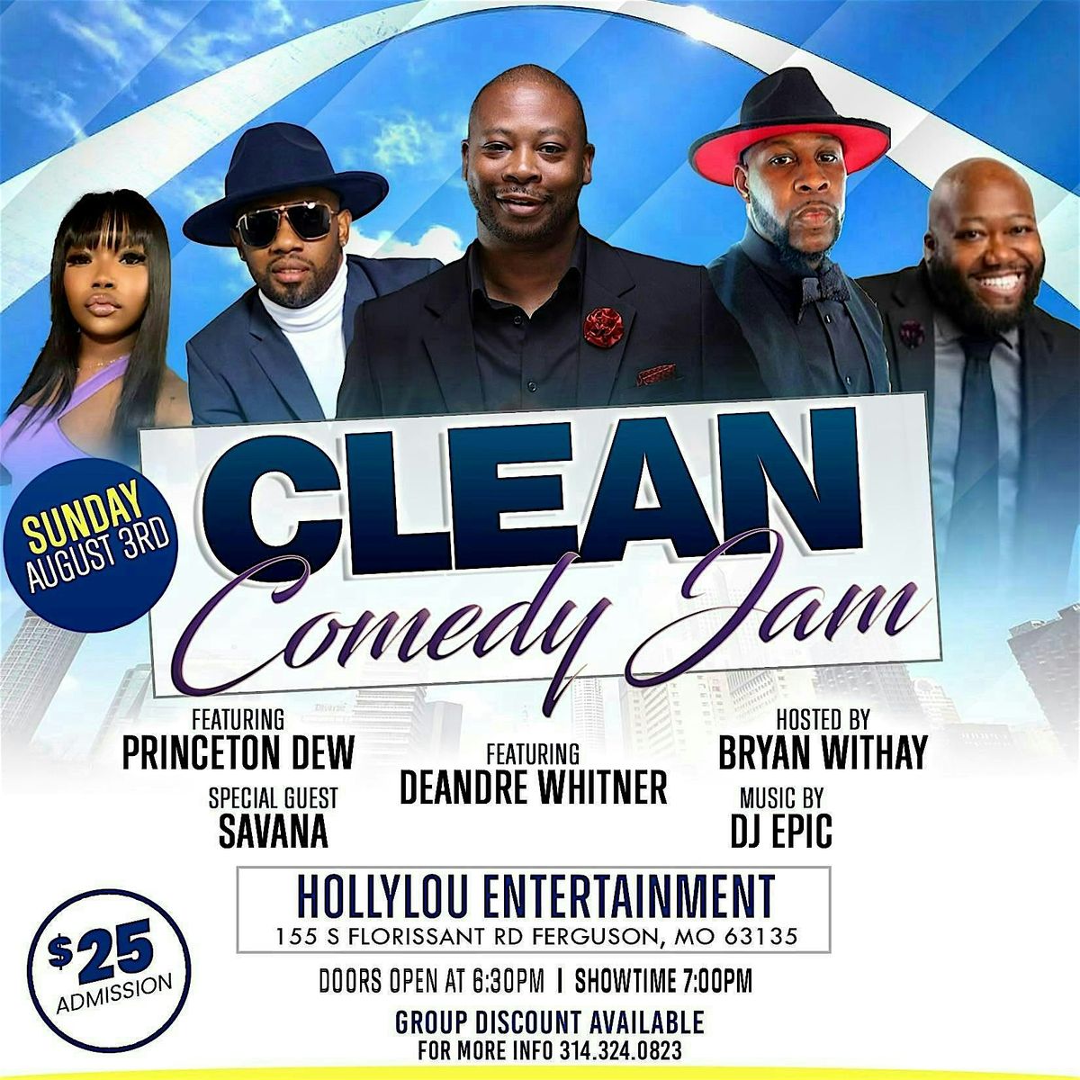 Clean Comedy Jam, 3 August | Event in Ferguson | AllEvents